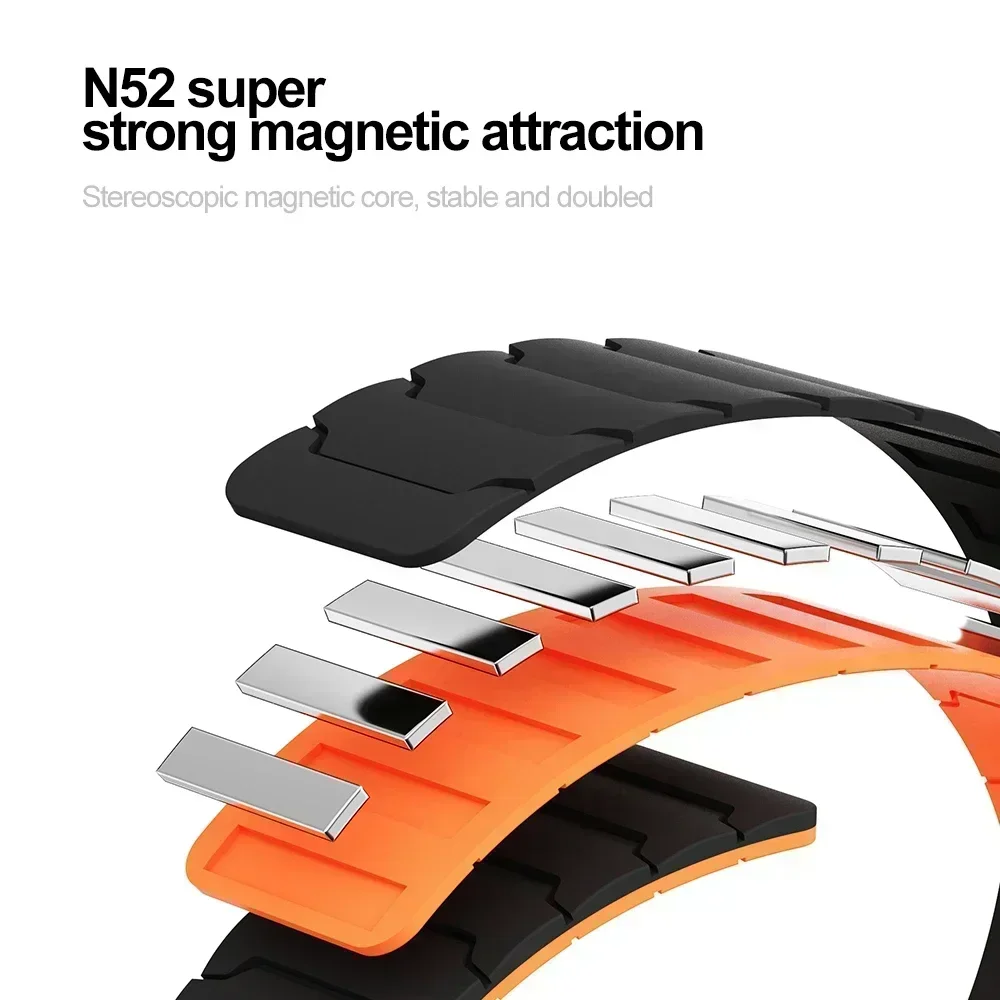 22mm Sport Magnetic Silicone B - A1 Watches & Jewelry New York Photos のレビューと価格
