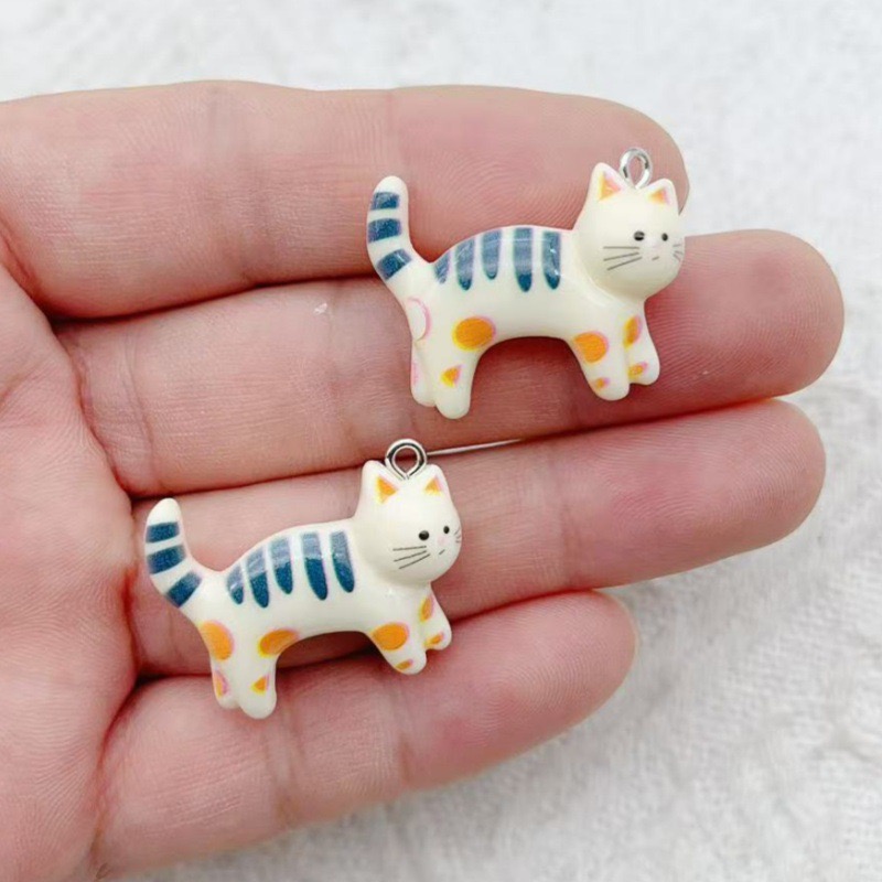 10pcs resin cartoon cat animal - Jewelry & Watches Sp Z Oo Opinie のレビューと価格