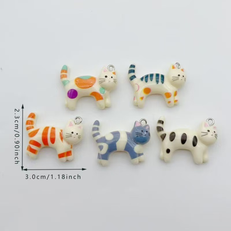 10pcs resin cartoon cat animal - Jewelry & Watches Sp Z Oo Opinie のレビューと価格