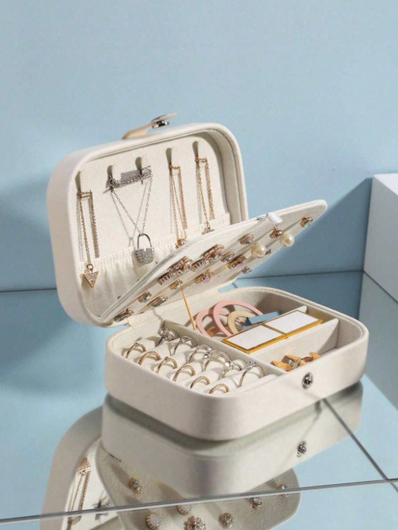 1 Rectangular Jewelry Box Pu J - Jewelry And Watches Stores のレビューと価格