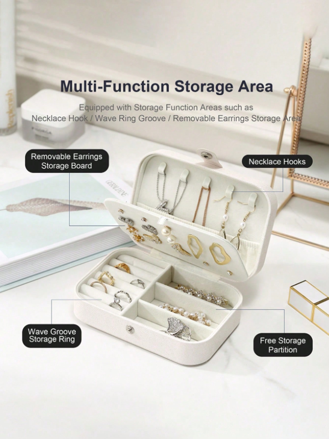 1 Rectangular Jewelry Box Pu J - Jewelry And Watches Stores のレビューと価格