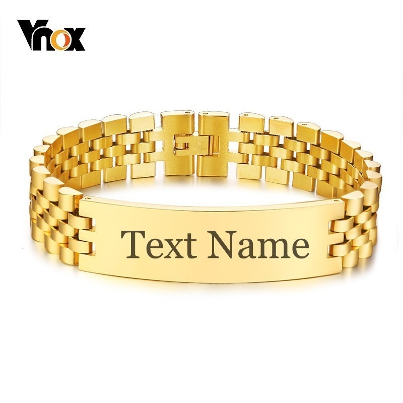 Vnox Mens 15mm Wide ID Tag Bra - Jewelry Watches Men のレビューと価格