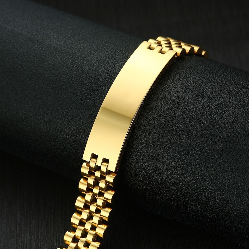 Vnox Mens 15mm Wide ID Tag Bra - Jewelry Watches Men のレビューと価格