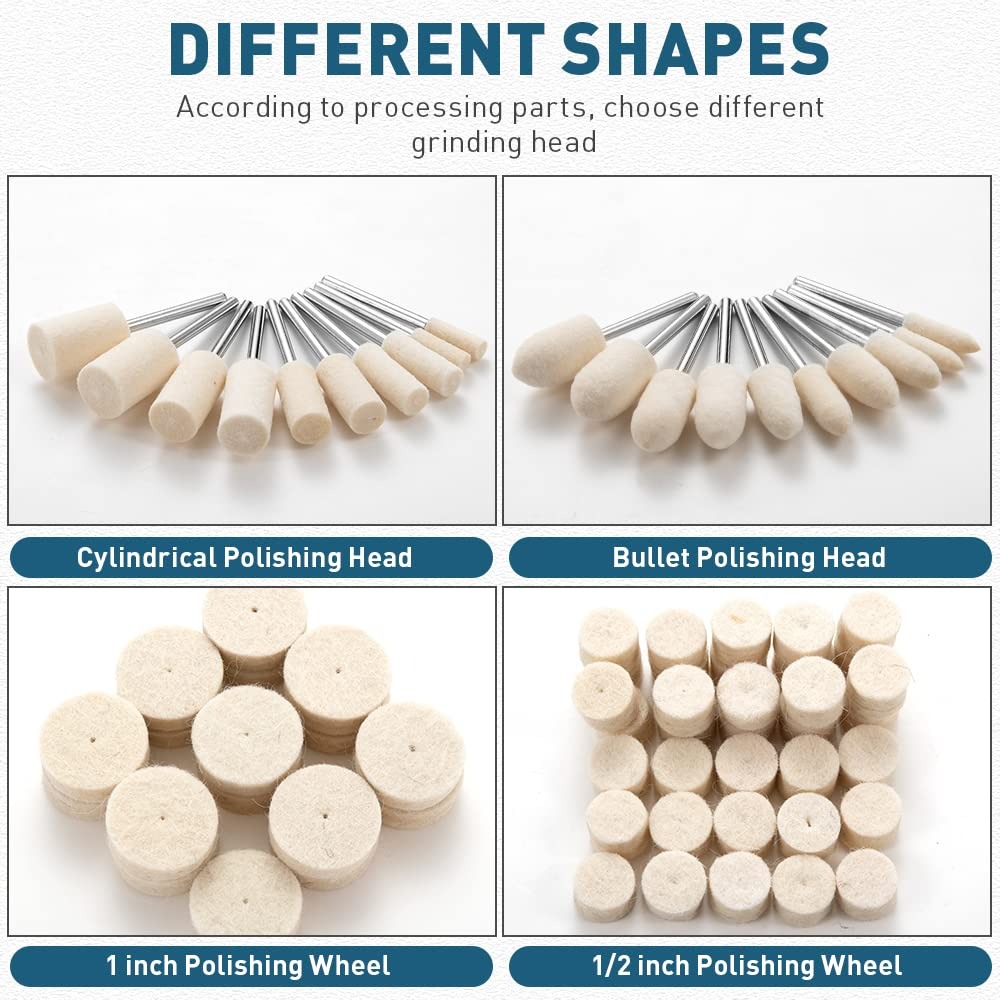 80Pcs Felt Polishing Buffing W - Jewelry Watch のレビューと価格