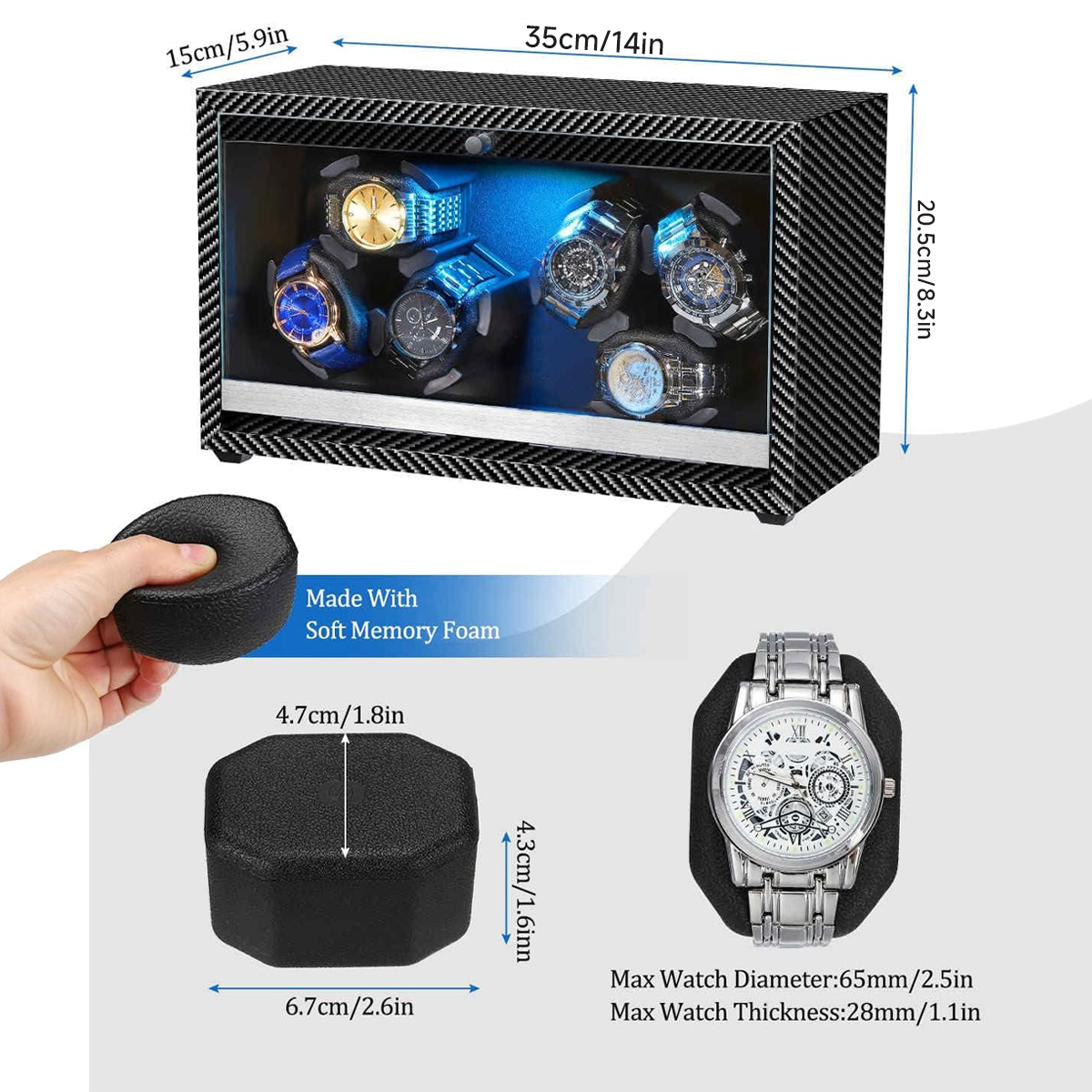 Watch Winder for Automatic Wat - Jewelry And Watches Stores のレビューと価格