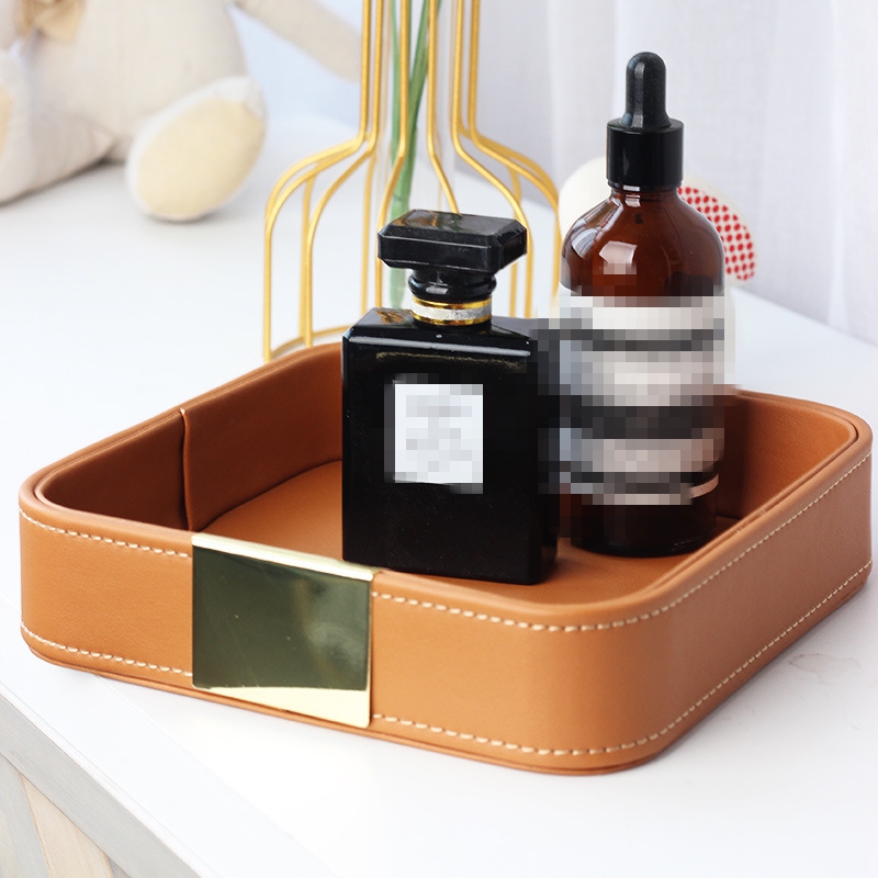 Leather Desk Tray Desktop Stor - Jewelry And Watches Stores のレビューと価格