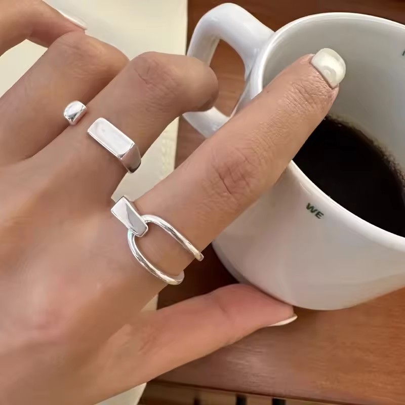 VENTFILLE 925 Sterling Silver  - Couple Ring Set のレビューと価格
