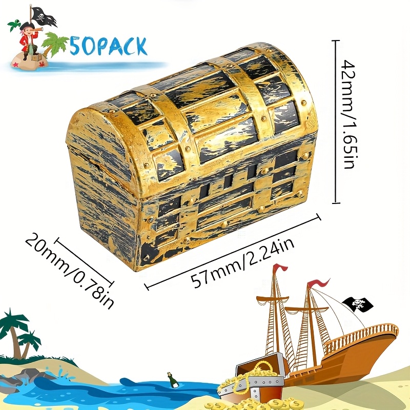 24/50pcs Halloween Pirate Trea - Jewelry & Watches Sp Z Oo Opinie のレビューと価格
