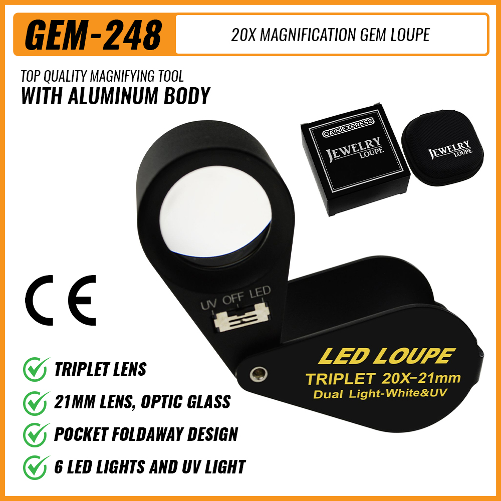 20x Jewelry Loupe 21mm Dual Li - Collectors Coins Jewelry & Watches Of Smithtown のレビューと価格