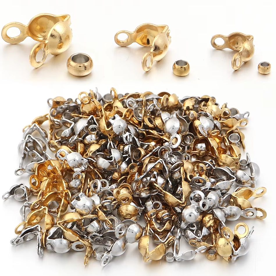 40-200pcs Stainless Steel Conn - Charm Bracelet Beads のレビューと価格