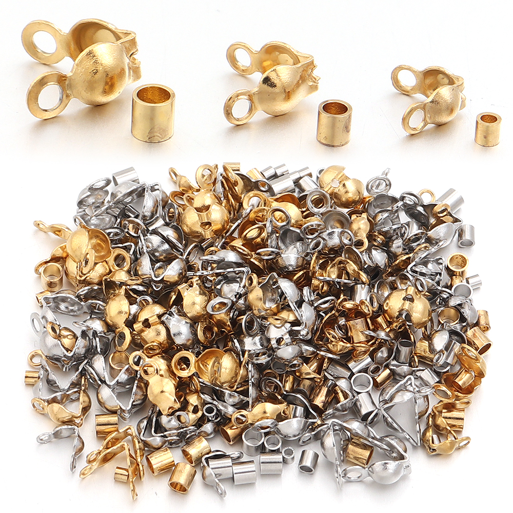 40-200pcs Stainless Steel Conn - Charm Bracelet Beads のレビューと価格