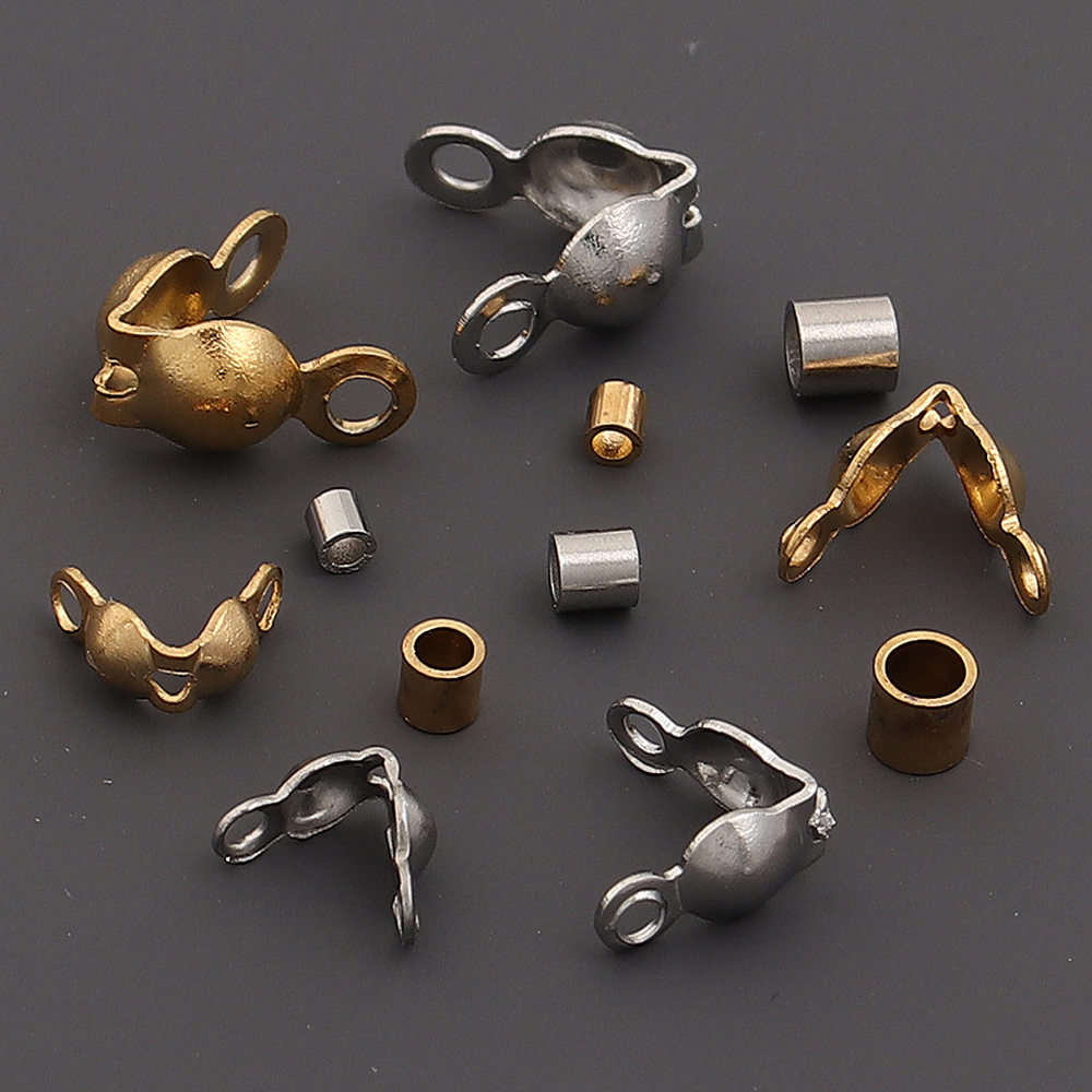 40-200pcs Stainless Steel Conn - Charm Bracelet Beads のレビューと価格