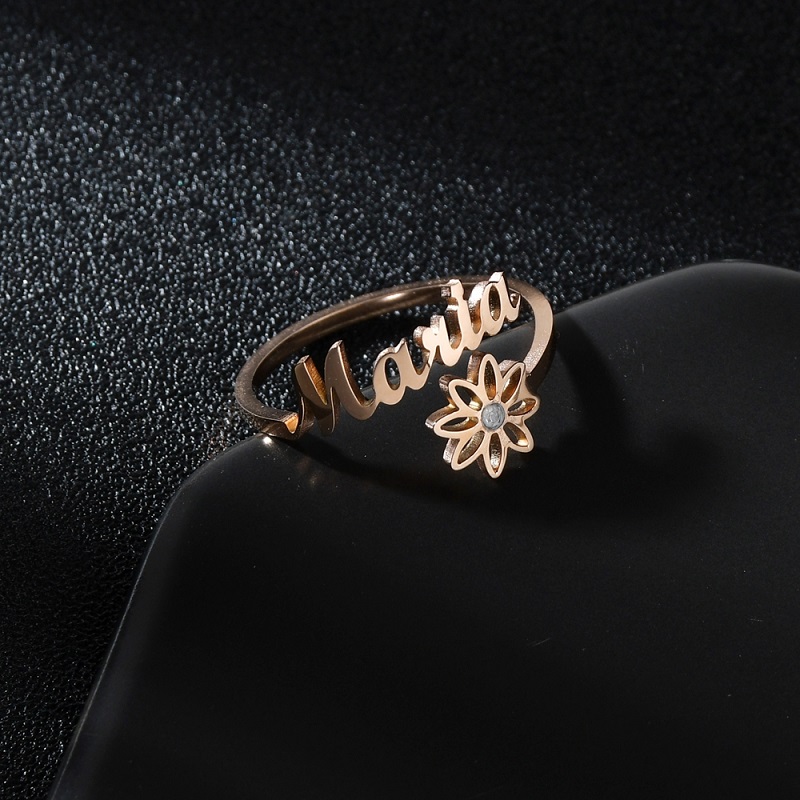 36 Styles Custom Name Ring For - Couple Ring Set のレビューと価格
