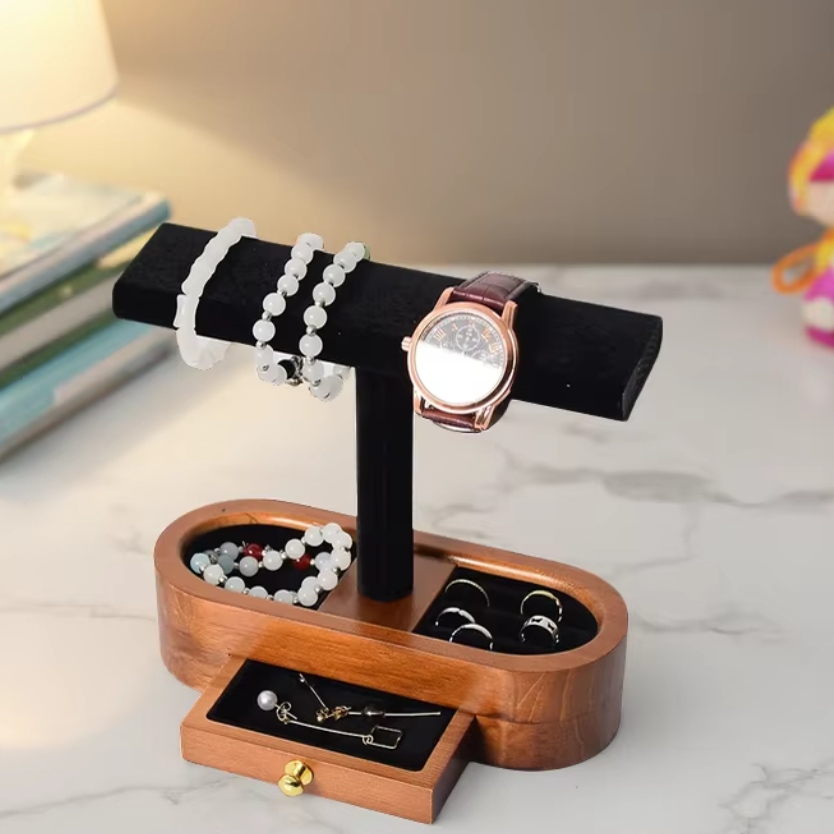 Jewelry Rack Solid Wood Jewelr - Jewelry And Watches Stores のレビューと価格