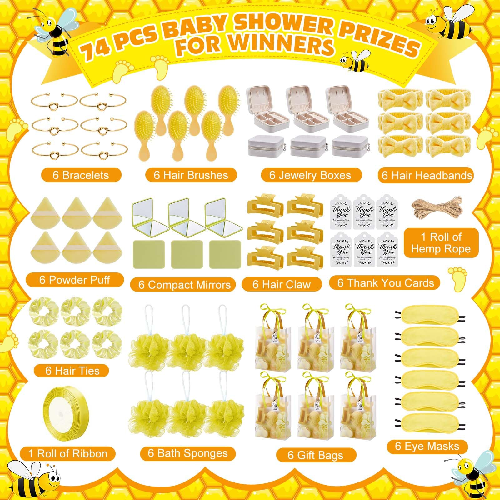 74Pcs Baby Shower Prizes for G - Jewelry & Watches Sp Z Oo Opinie のレビューと価格