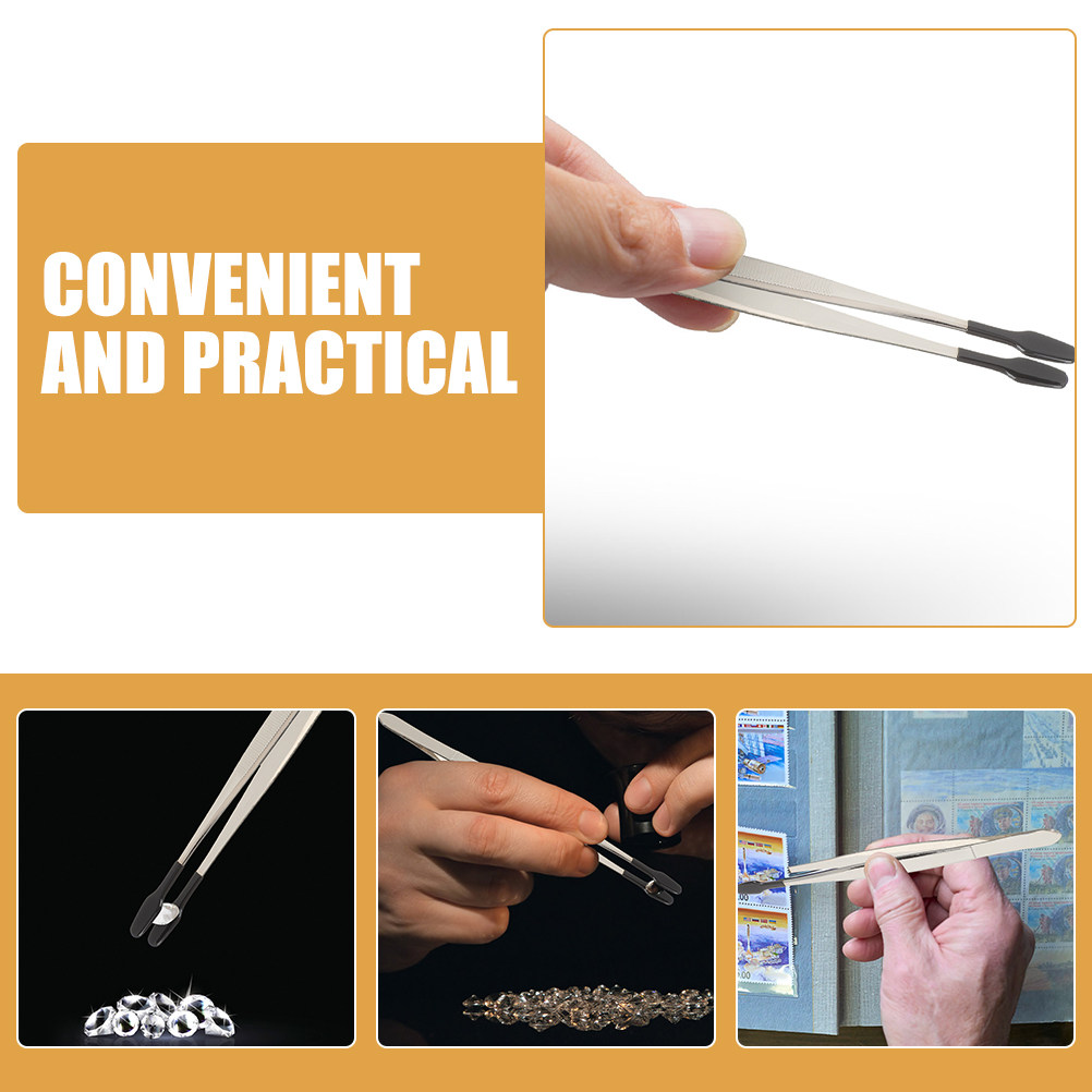 5Pcs Flat Head Tweezers for St - Collectors Coins Jewelry & Watches Of Smithtown のレビューと価格