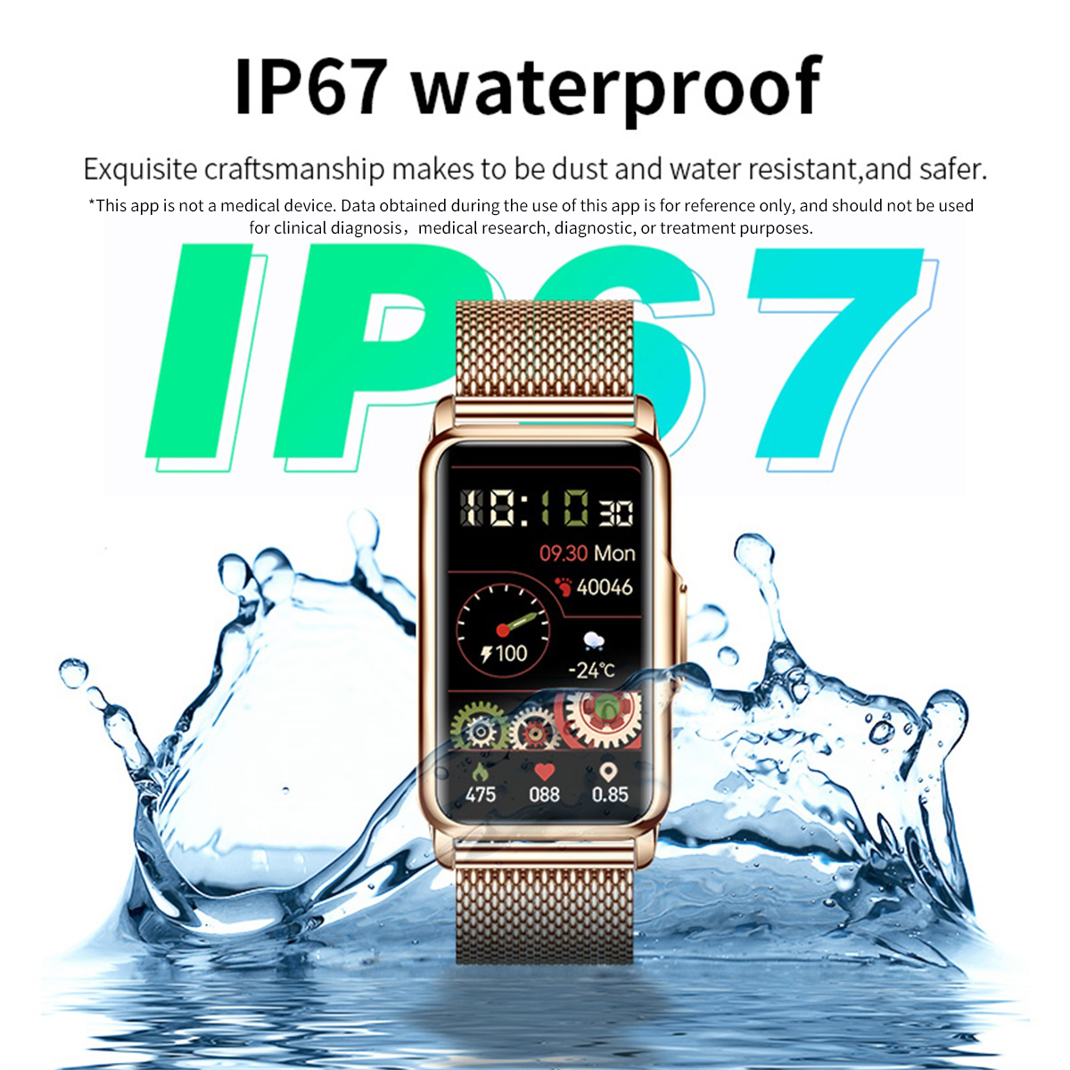 LIGE Smart Watch Men Women Fit - Jewelry Bracelet Watches のレビューと価格